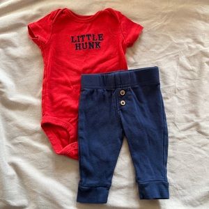 Carters “Little Hunk” pant set